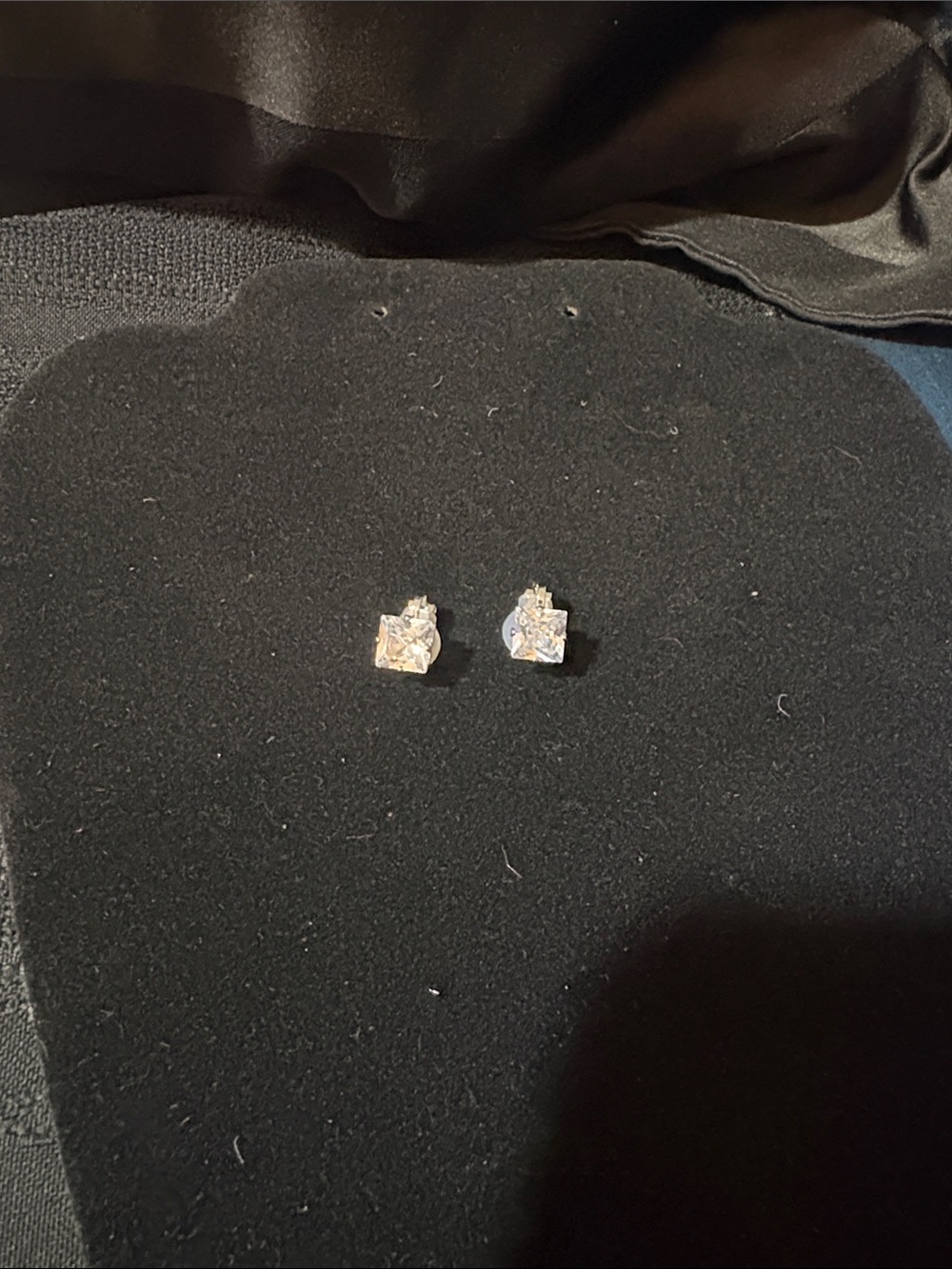 Classic White Cubic Zirconia Clip-on Earrings - Unbranded